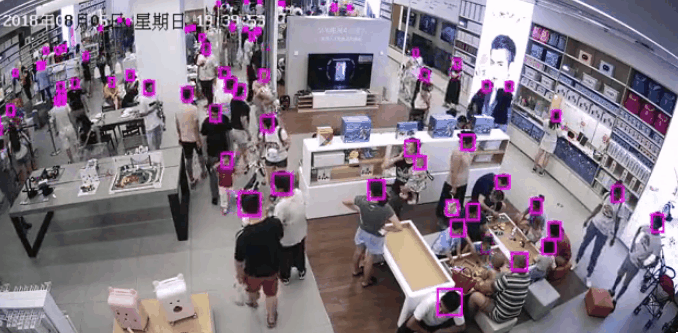 Customer Tracks monitoring AI Head counter