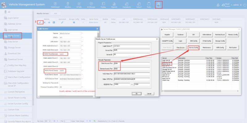 WAN IP for CMS server services